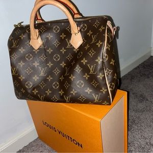Speedy 30 Louis Vuitton double handle bag